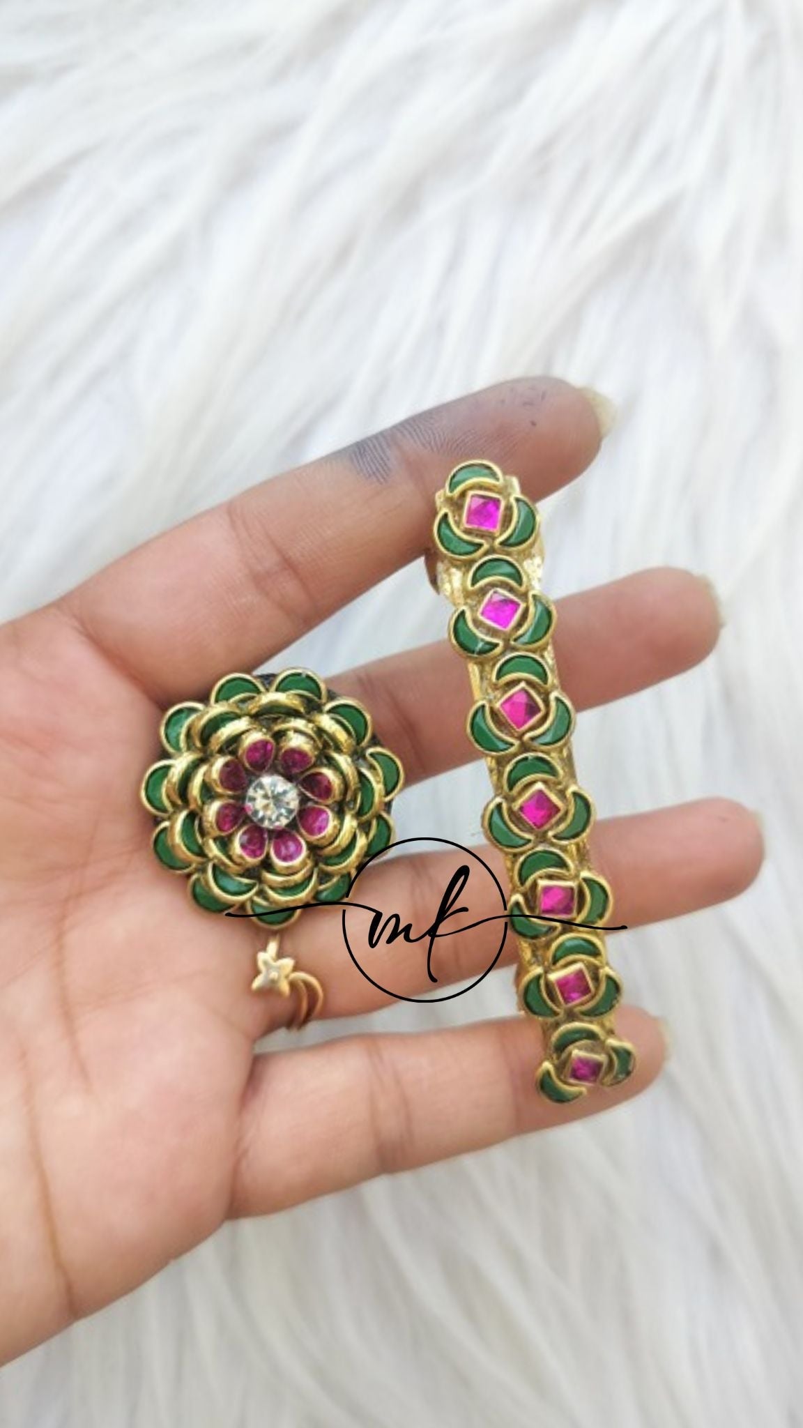 Hair Ties+ Centre clip Combo