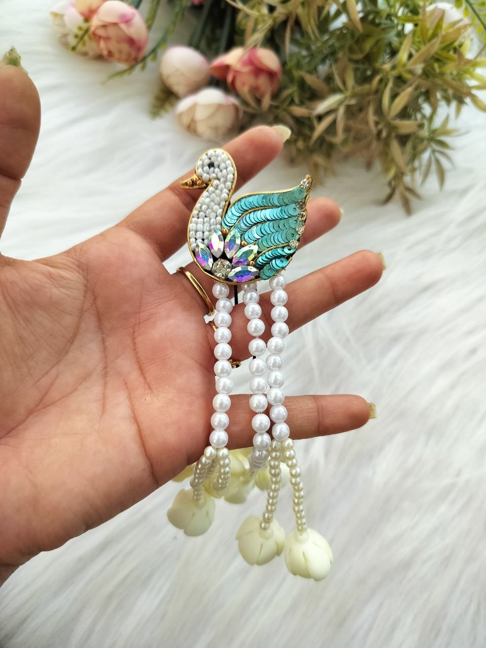 Swan + Malli Hair Brooch