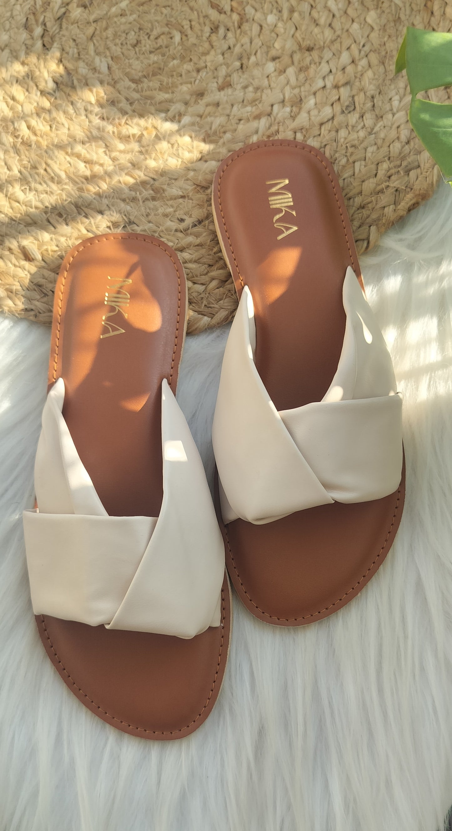 Cream Beige Sandals