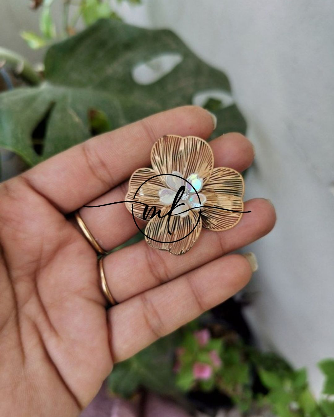 NEO Floral Alligator clip - small size
