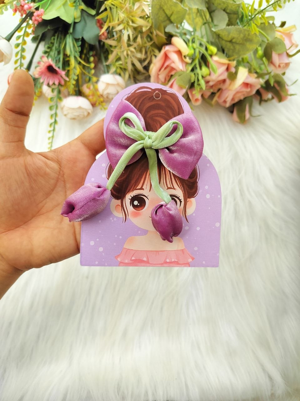 Tulip Mini Bow Alligator clip