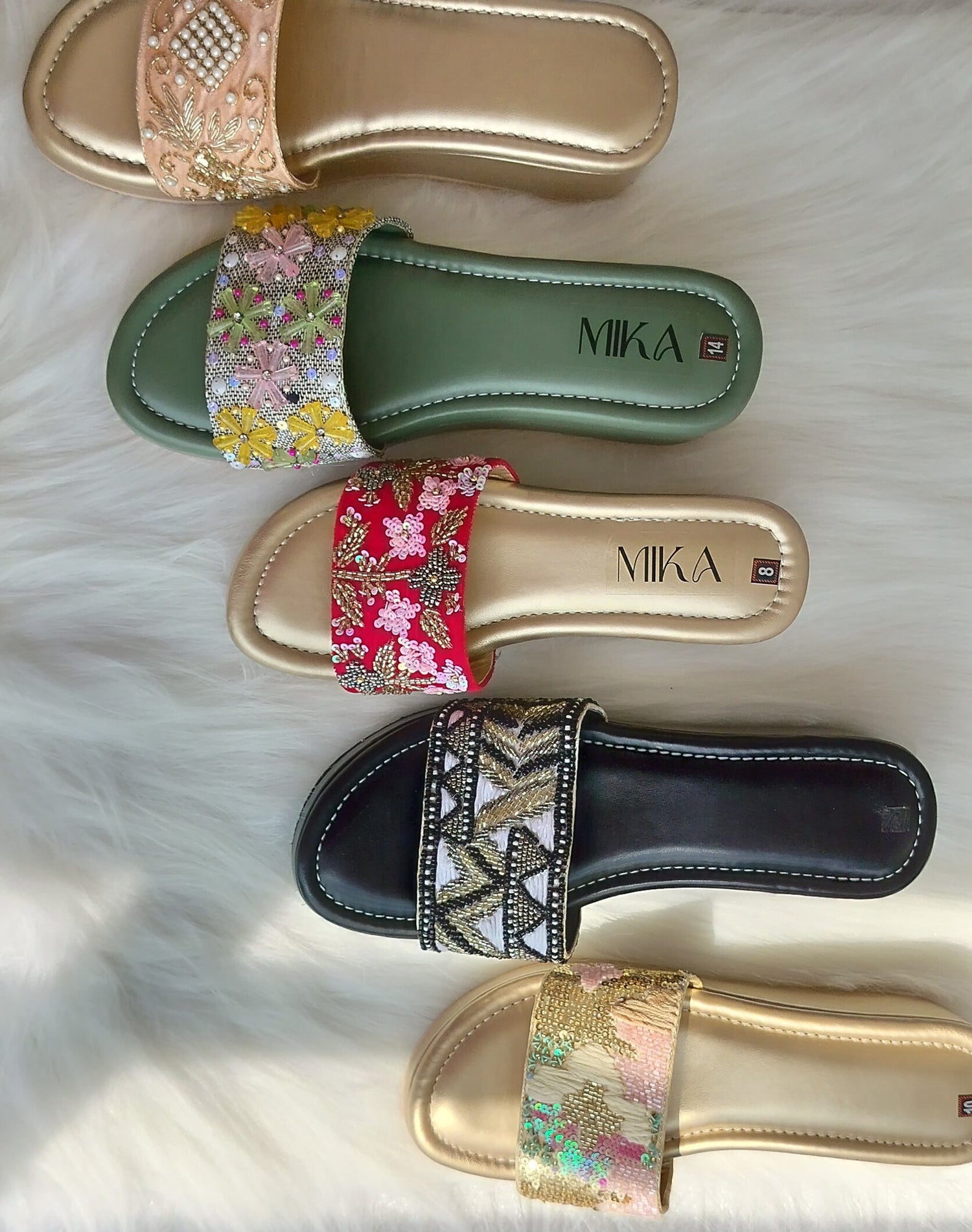 Embroidered Sandals