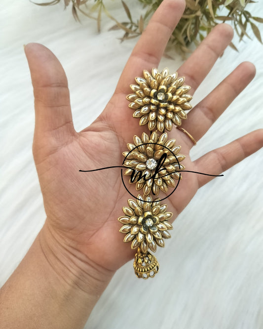 Laya 3L Kundan Hair Brooch