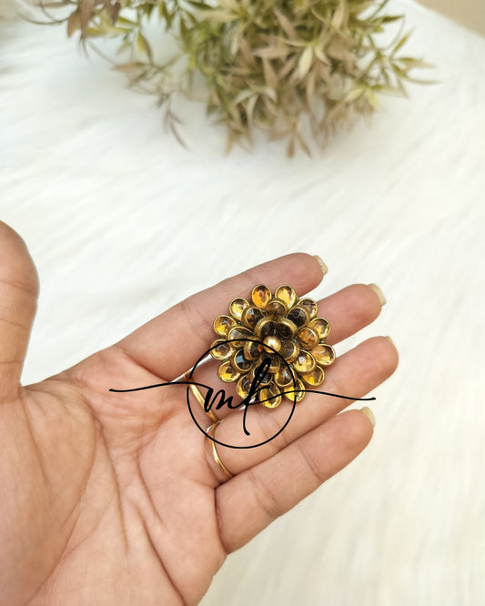 Golden Kundan Hair Ties