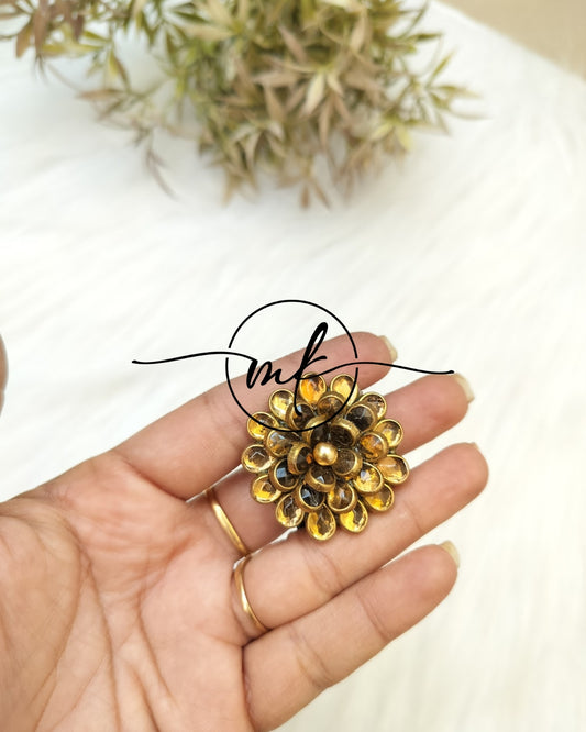 Golden Kundan Hair Ties