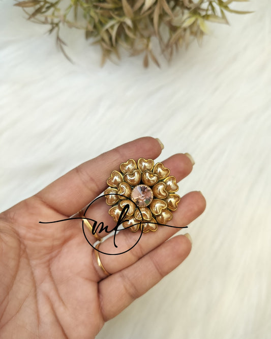 Golden Kundan Hair Ties
