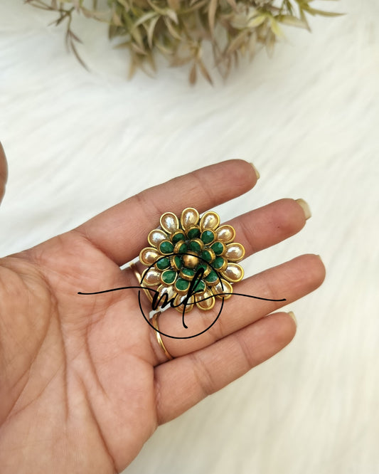 Golden Kundan Hair Ties