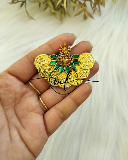 Kiya Green Hair Brooch