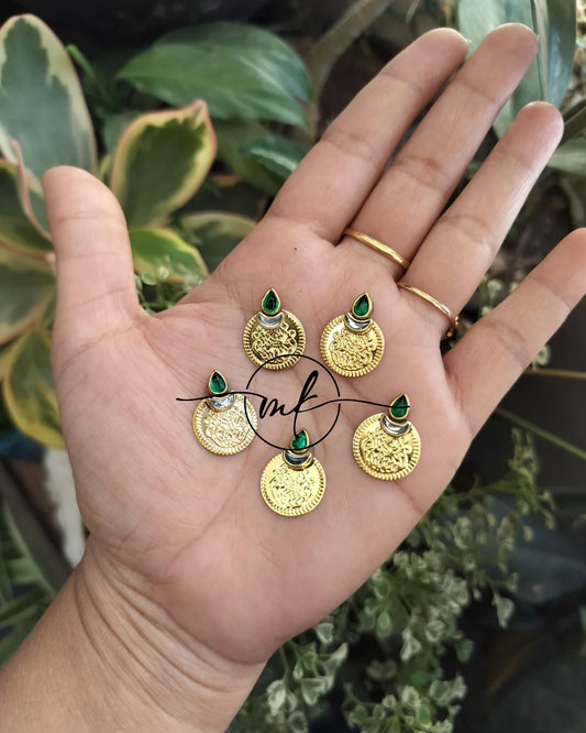 Thiya Green Hair Hooks - set of 5 pieces