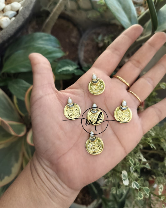 Thiya White Hair Hooks - set of 5 pieces