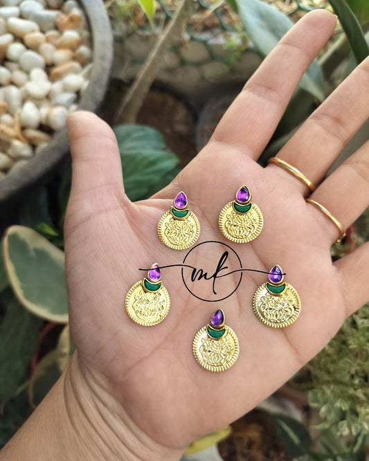 Thiya Purple Hair Hooks - set of 5 pieces