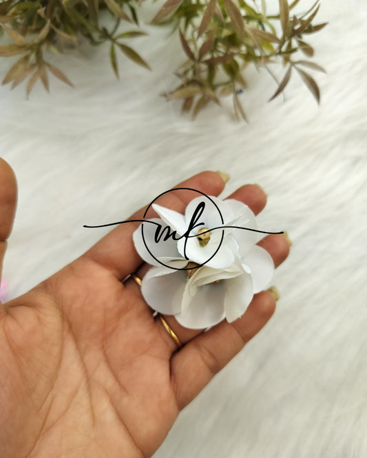 HYDRA White flower HAIR Ties