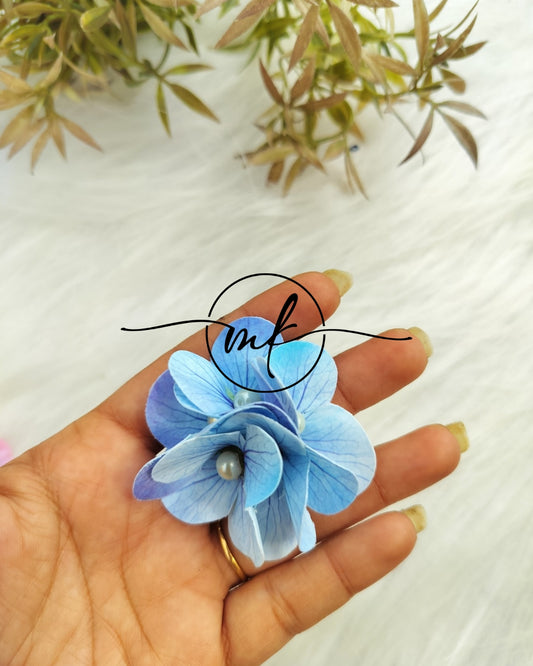 HYDRA blue flower HAIR Ties
