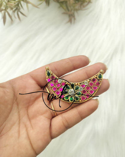 Moon Mint Hair Brooch
