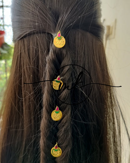 Thiya Pink Hair Hooks - set of 5 pieces