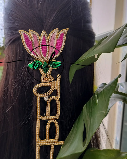 Amma with Lotus - Baby shower Hair Accessories