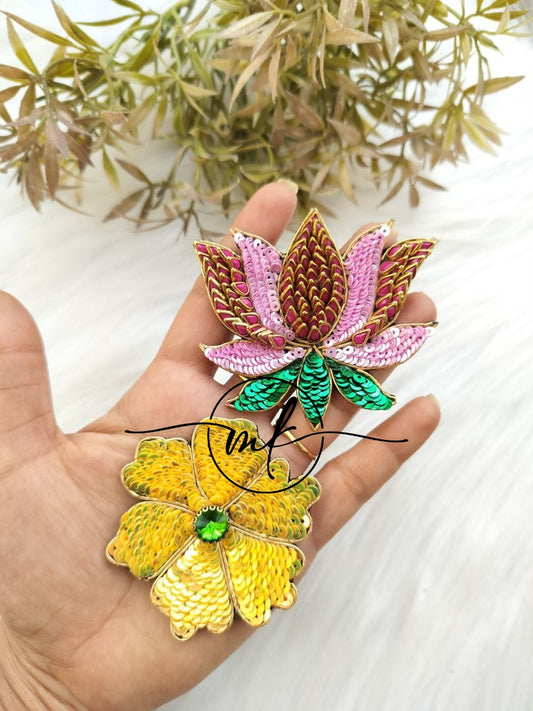 Flower + Lotus Hair Brooch
