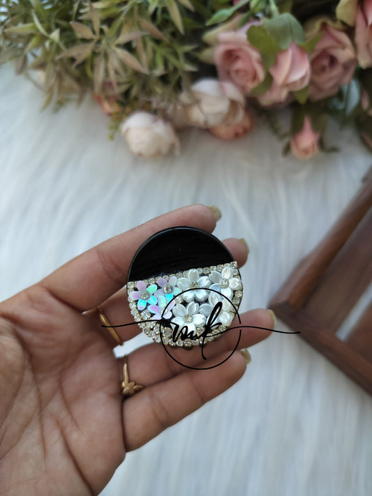 Floral Kundan Claw