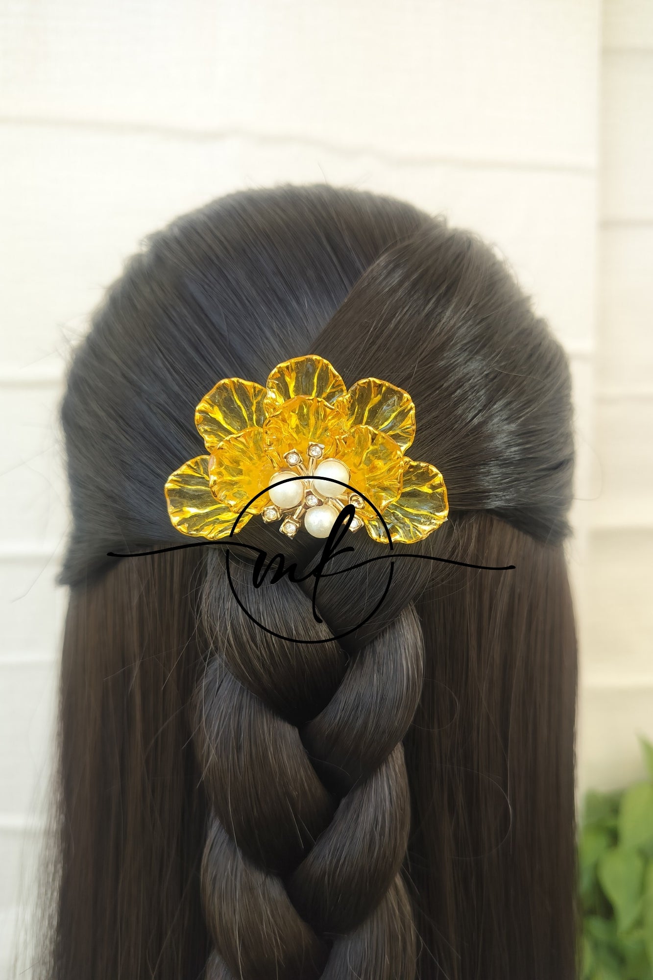 Shea GOLDEN Flower Hair Brooch