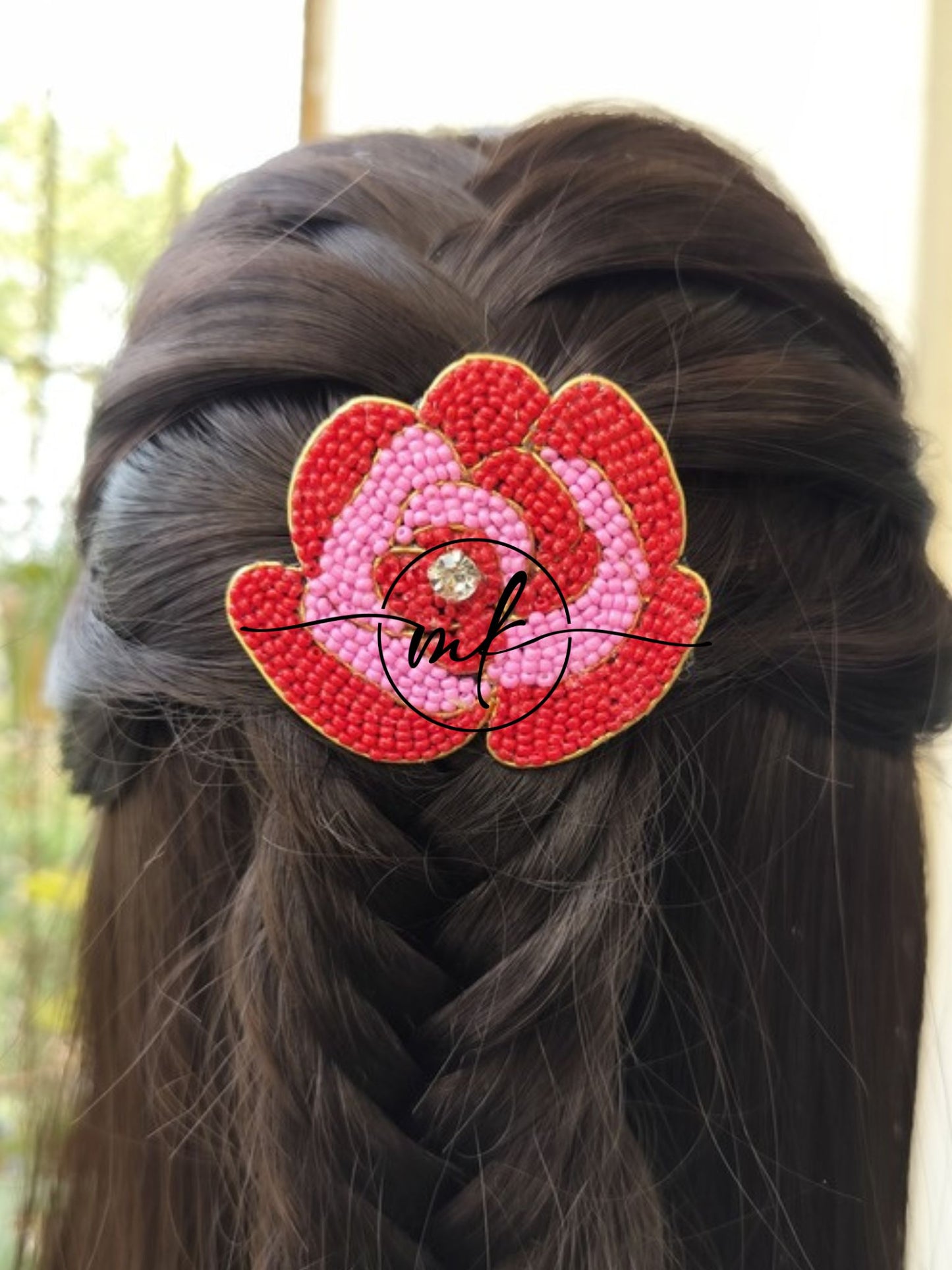 Rose Hair Brooch