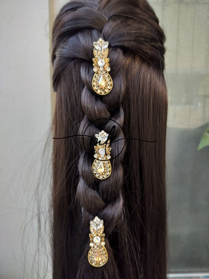 FLICKA Hair Braid Brooch - Set of 5