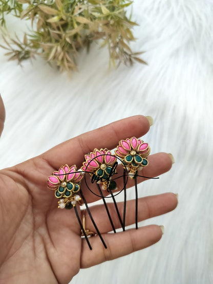 3D LOTUS Hair Hooks/Hair Brooch