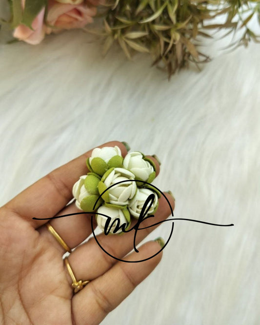 Jas White Jasmine Floral Alligator Clip - 1 piece