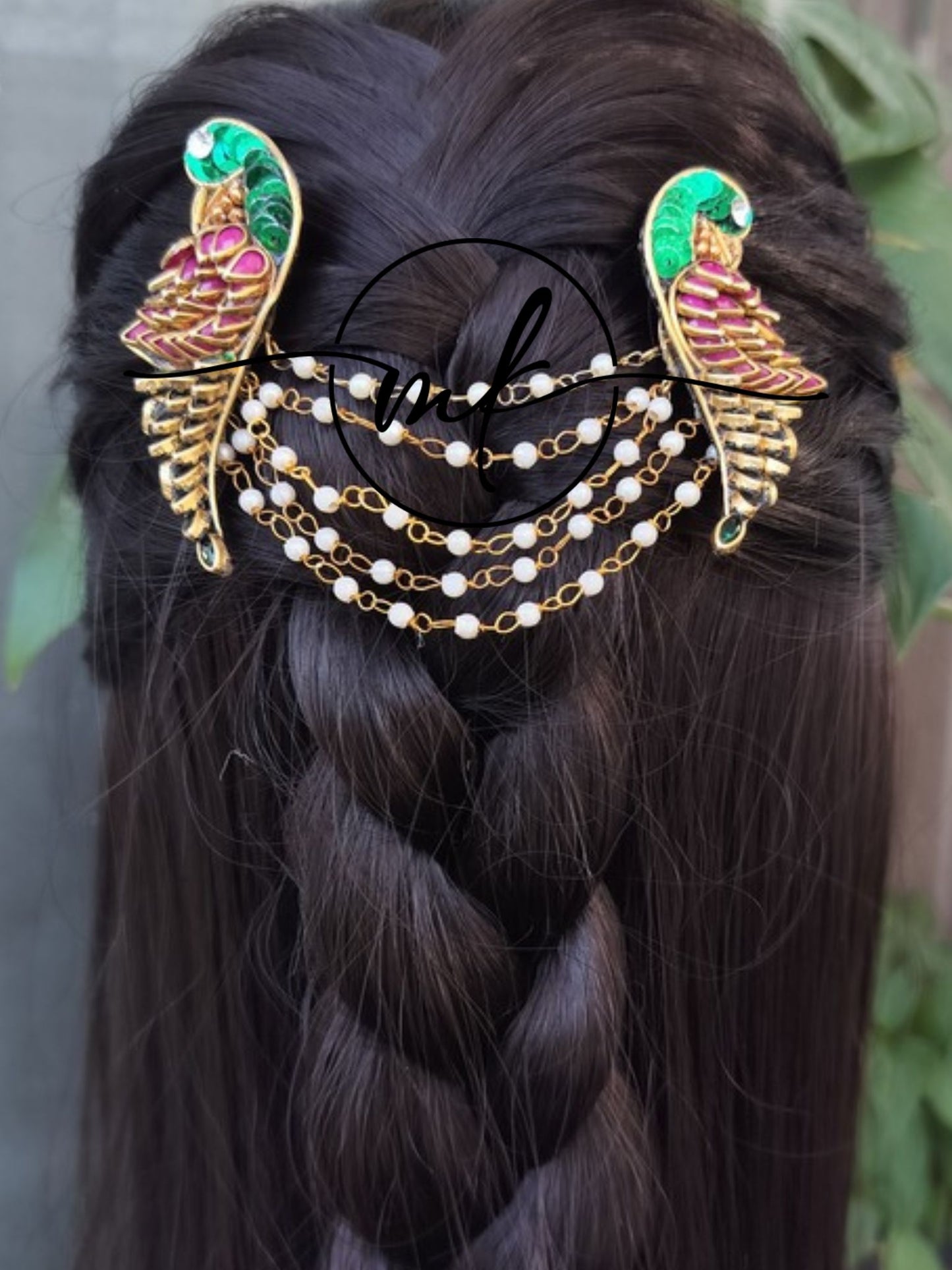 Pink Parrot CURA Hair Brooch