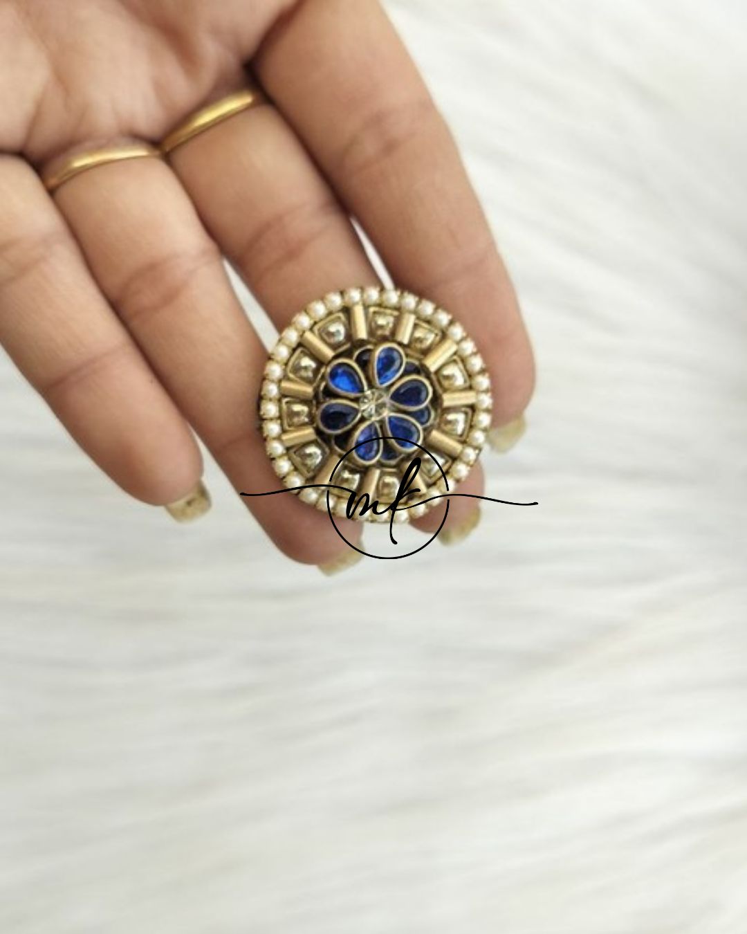 Purple Gold SPIRE Hair Brooch