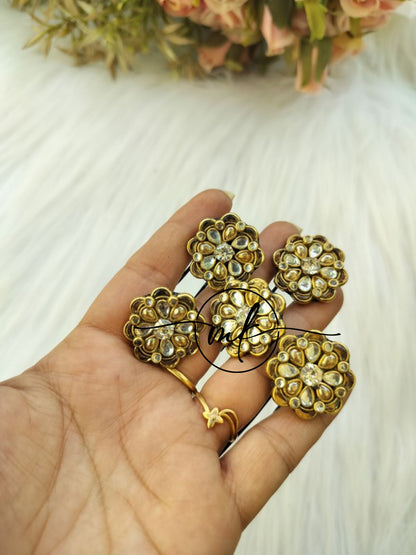 Romi Braid Hair Brooch - set of 5 pieces