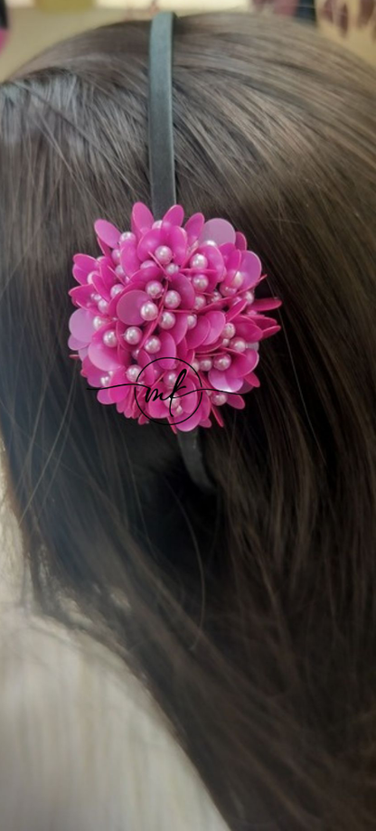 Purple sequin Kids Head Band