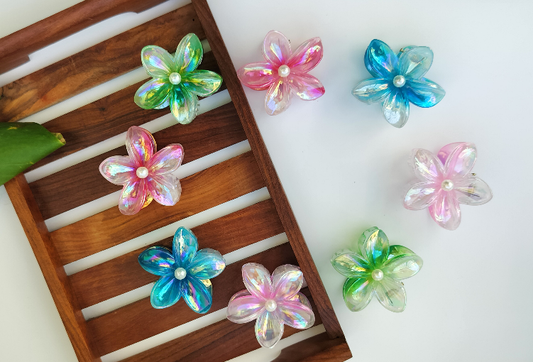 Glass Finish Flower Medium Claws
