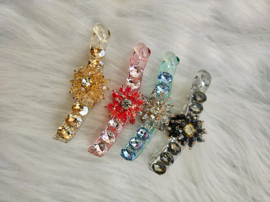 Crystal Premium banana clip - Lock type