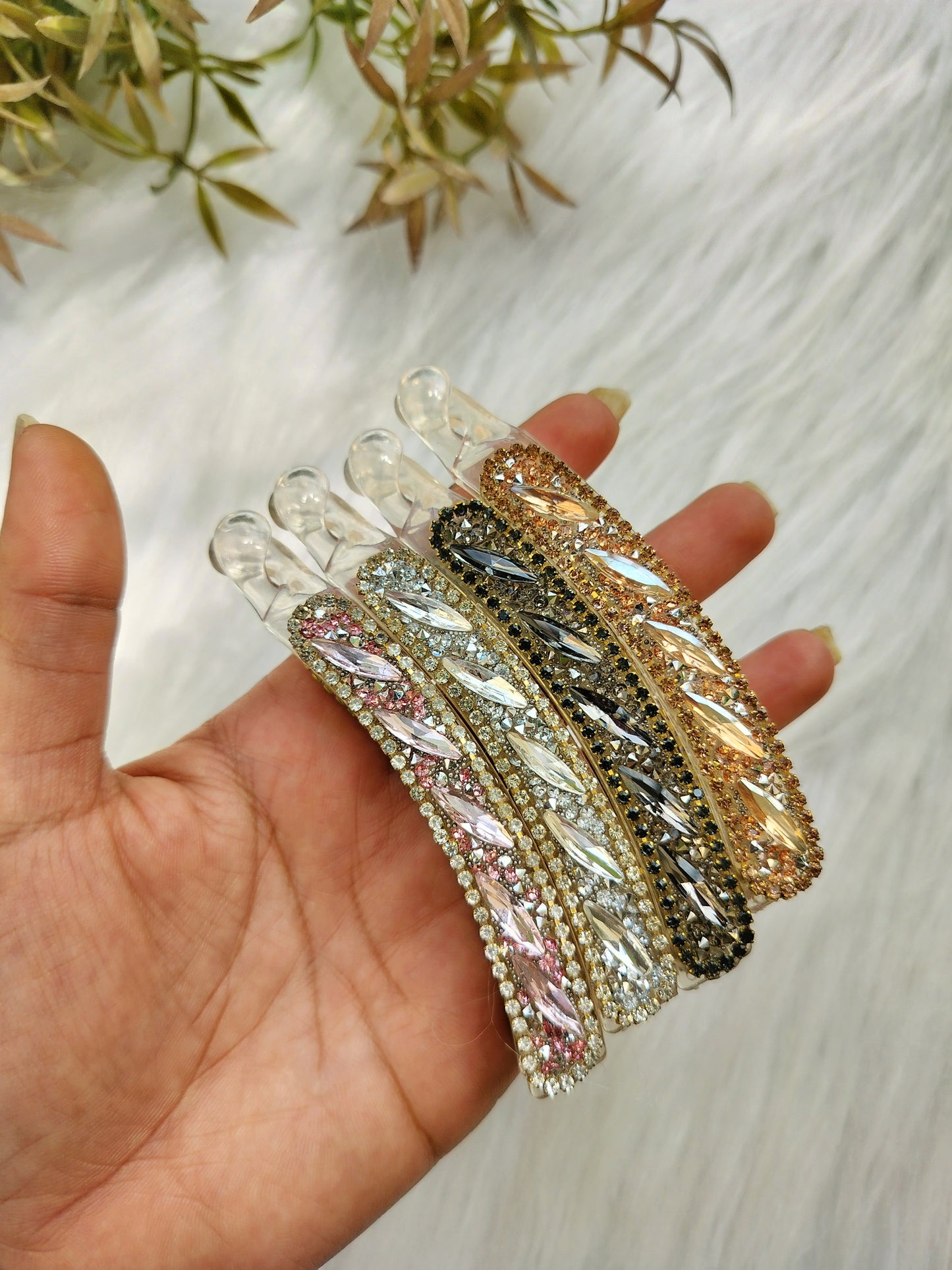 Crystal Premium banana clip - Lock type
