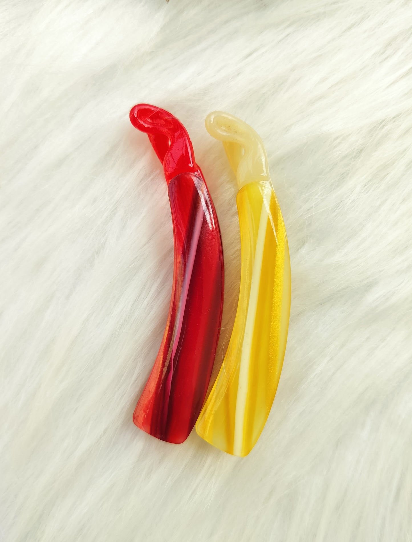 Marble Banana clip - lock type