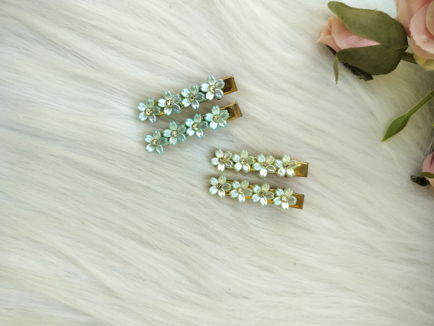 Floral Alligator Clip