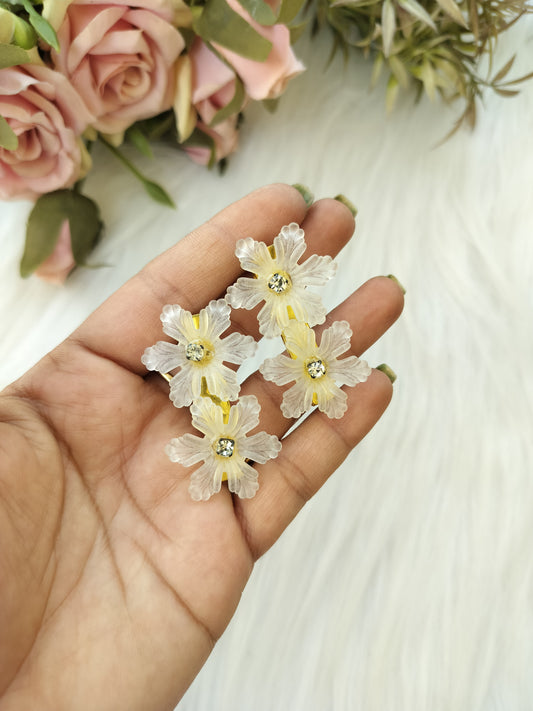 Floral Alligator Clip