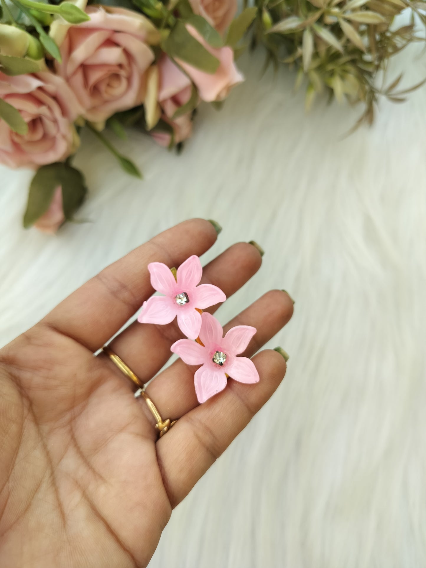 Floral Alligator Clip