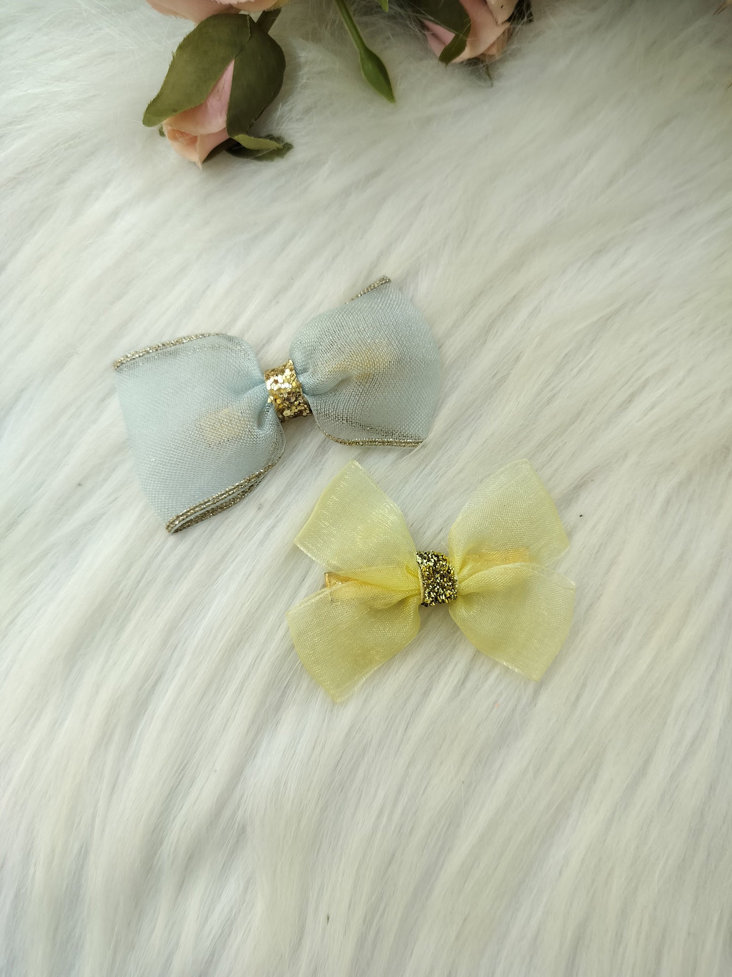 Bow Alligator Clip - Set of 4