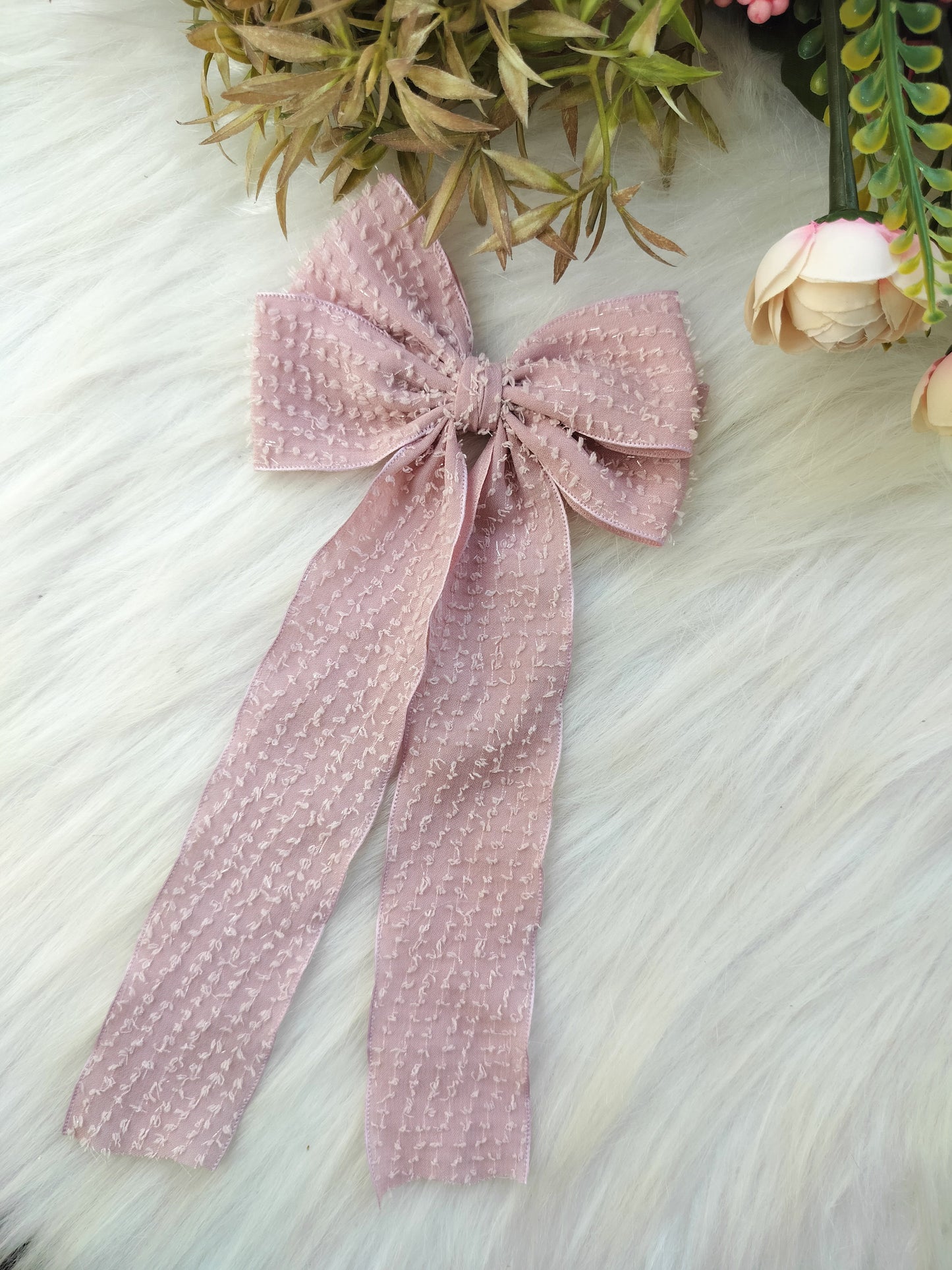 Long Tail Bow Alligator Clip