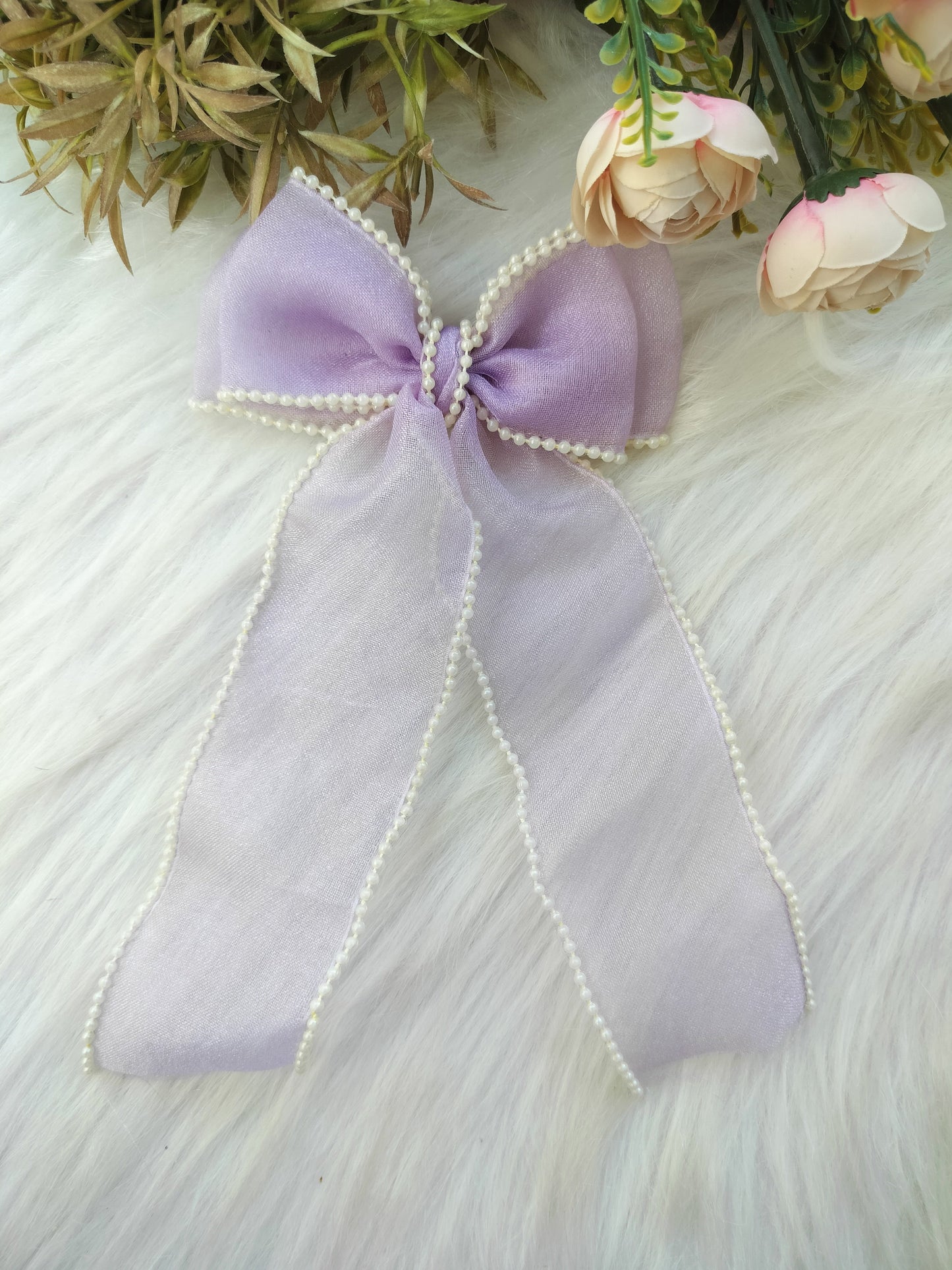 Long Tail Bow Alligator clip