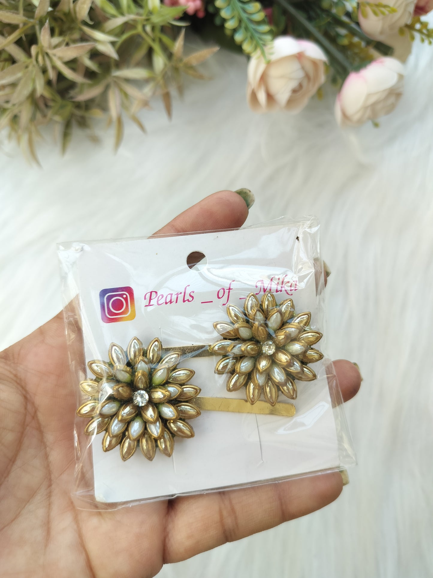 Kundan Slide pin - pair