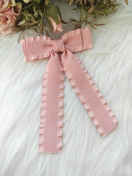 Long Tail Bow Alligator clip
