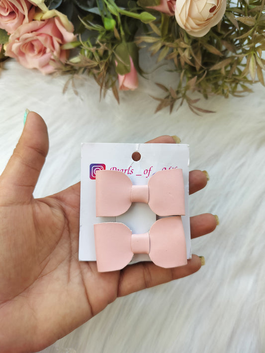 Bow Alligator pin - set of 2