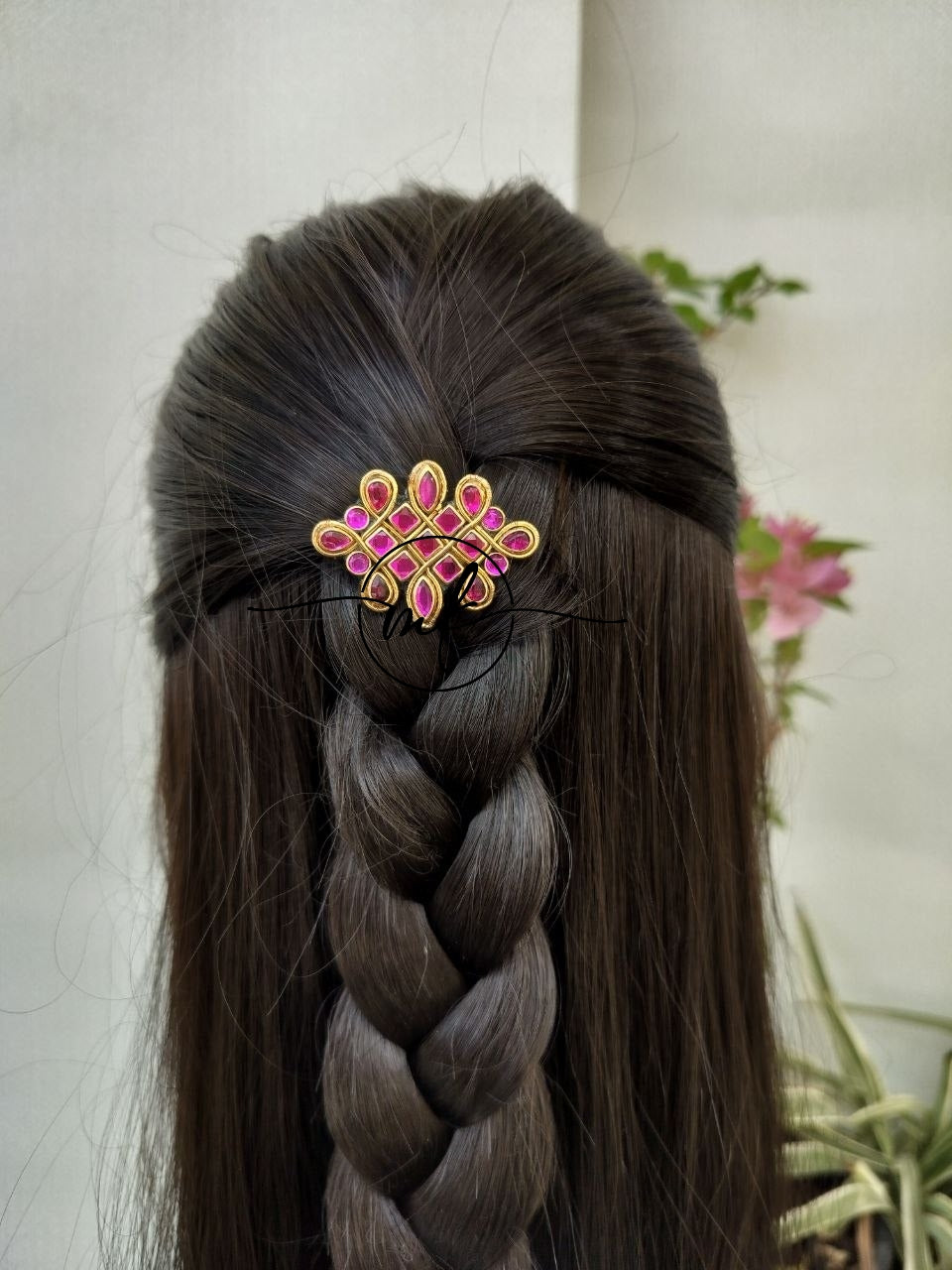 Kolam Hair Brooch