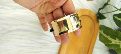 Anti tarnish Gold pony cuff - Premium hair ties