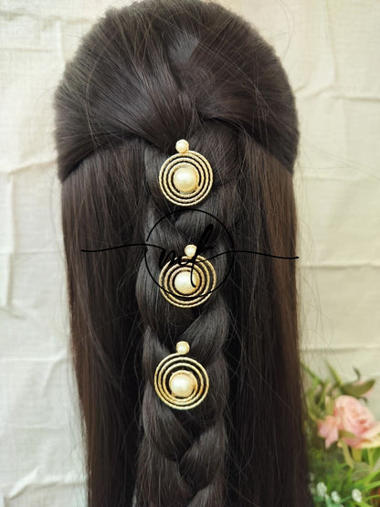 NEO15 Novuelle Contemporary Gold Floral Hair hook