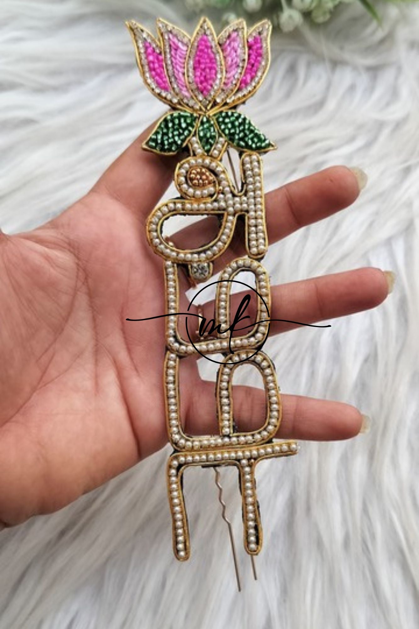 Amma with Lotus - Baby shower Hair Accessories