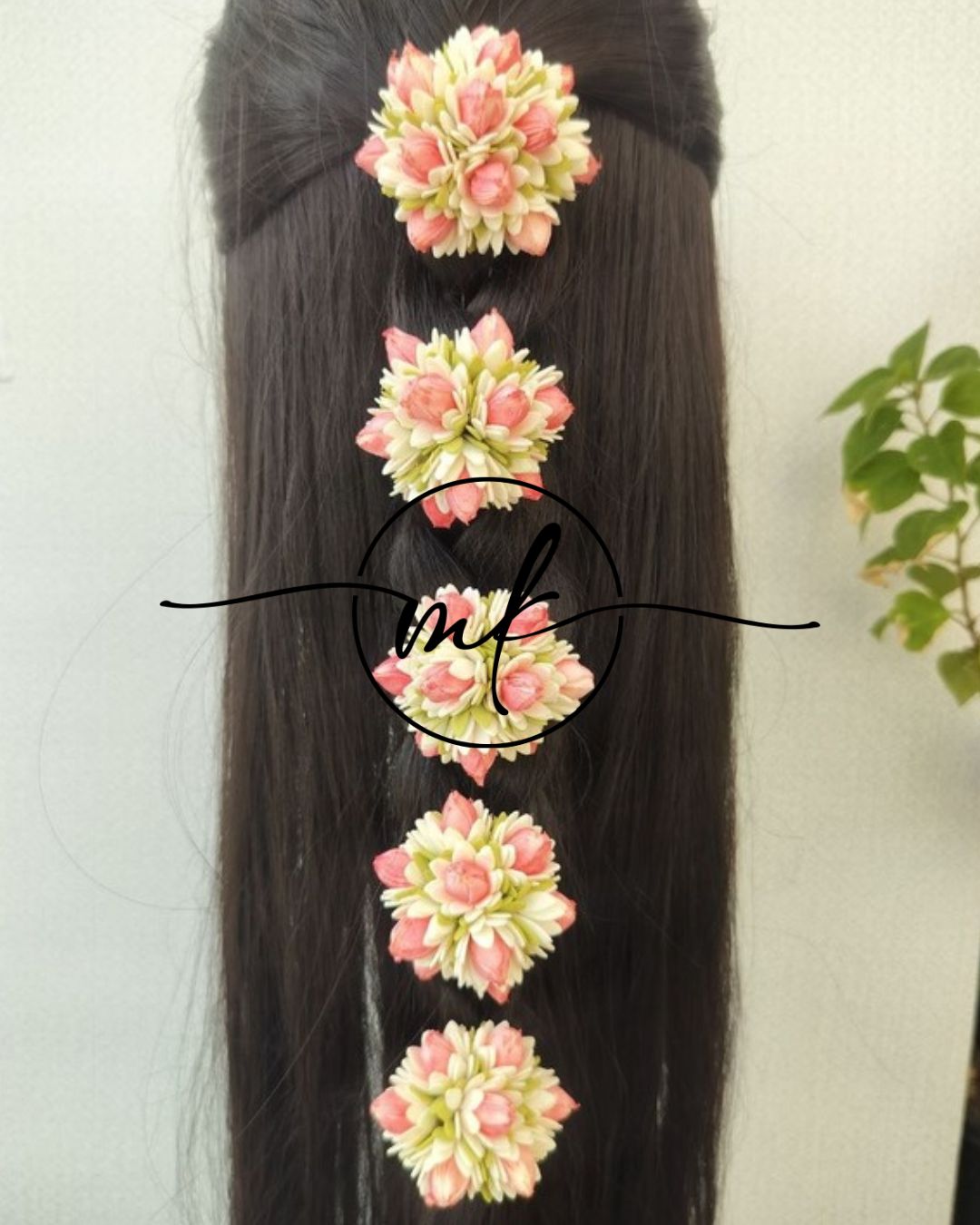Cherry blossom ARFL Hair Braid brooch - set of 5 pieces