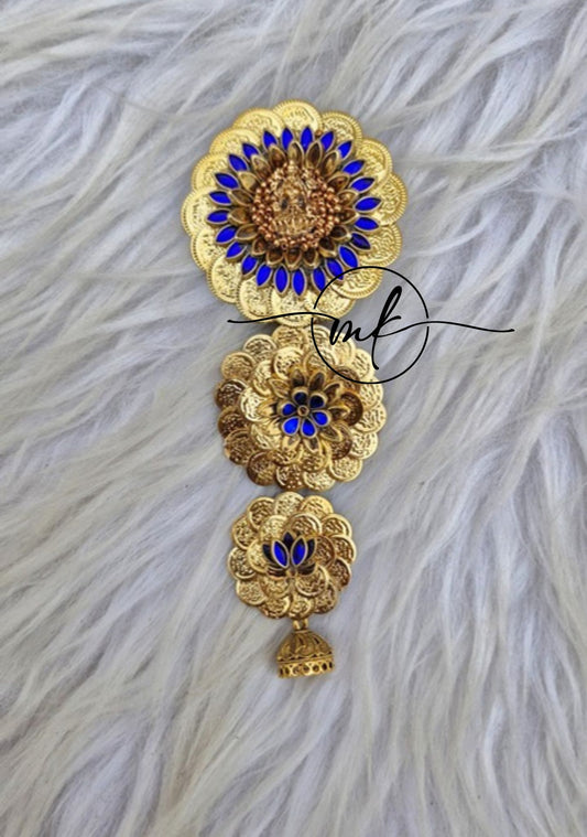 Coin 3 Layer Hair Brooch